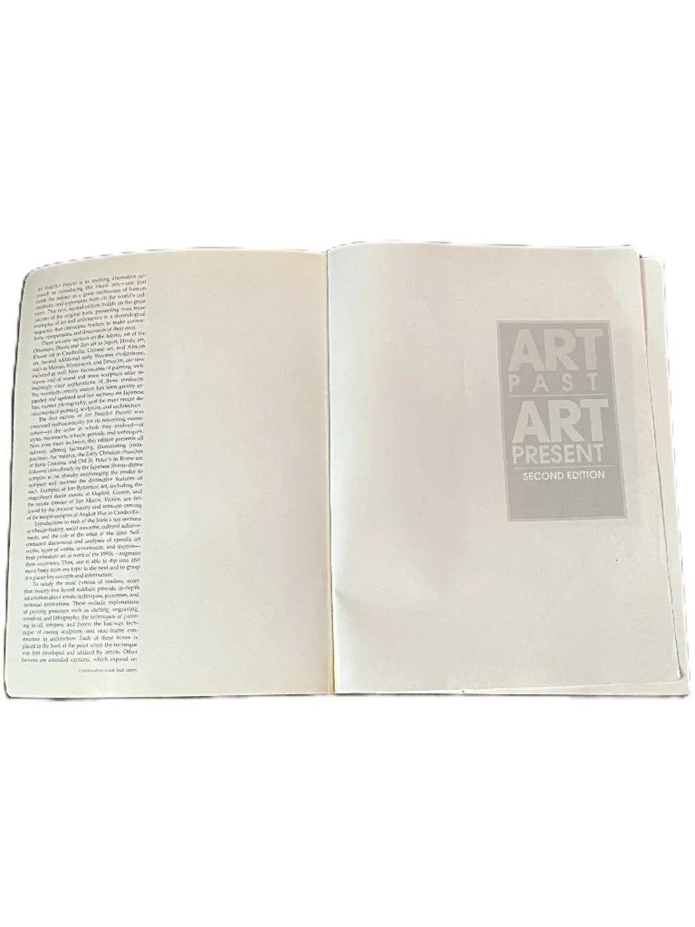 Art Past/Art Present, 2nd Ed. College Text by Wilkins, Schultz & Linduff